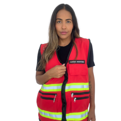 Colete Unissex Personalizado Vermelho