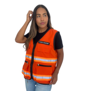 Colete Unissex Personalizado Laranja