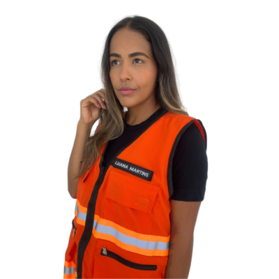 Colete Unissex Personalizado Laranja - Image 4
