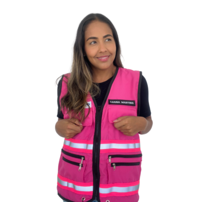 Colete Unissex Personalizado Rosa - Image 3