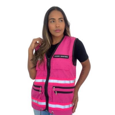 Colete Unissex Personalizado Rosa - Image 4