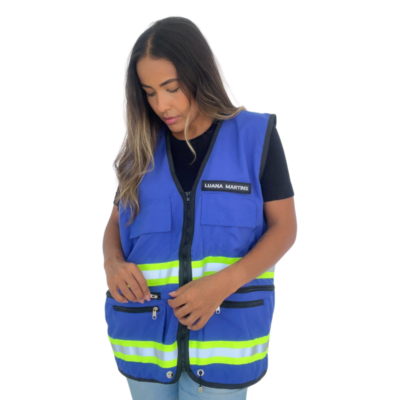 Colete Unissex Personalizado Azul - Image 3
