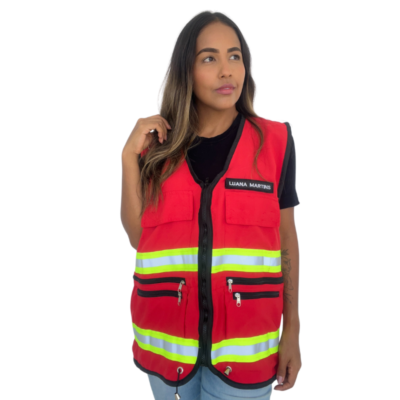 Colete Unissex Personalizado Vermelho - Image 4