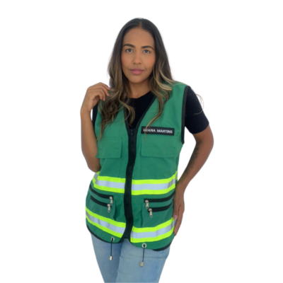 Colete Unissex Personalizado Verde - Image 2