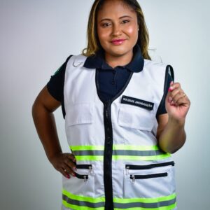 Colete Branco personalizado Saúde Ocupacional